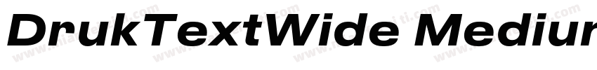 DrukTextWide Medium字体转换
